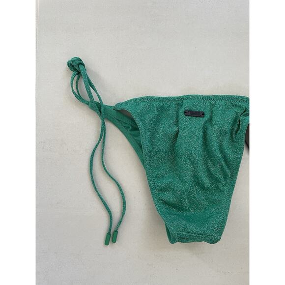 Triangl Swim Vinca String Bikini Bottom Swimwear Sparkle Jade Green - Picture 7 of 12